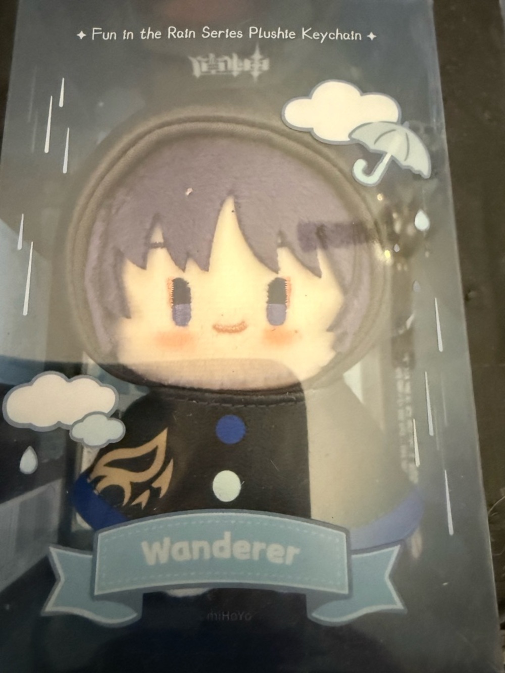 Genshin Impact Fun in the Rain Series Plushie Keychain - Wanderer